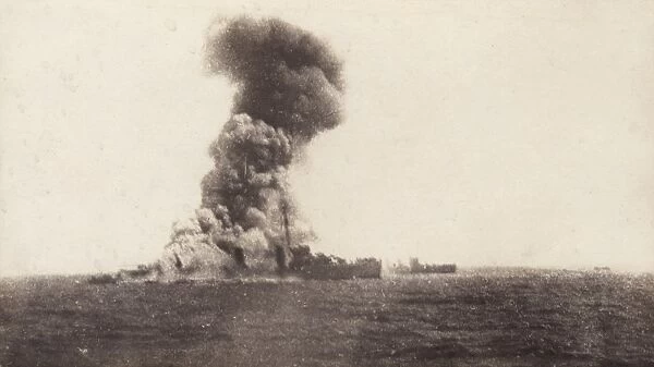 Scene during the Battle of Dogger Bank, WW1