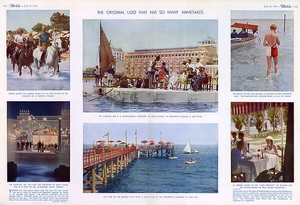 Scenes from the Lido in Venice, Italy