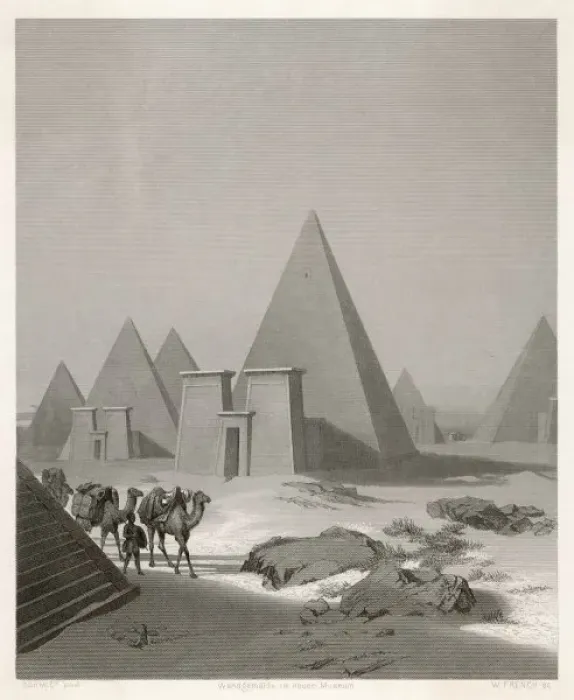 Framed Print : Meroe Pyramids Print Framed Print : Meroe Pyramids Print
