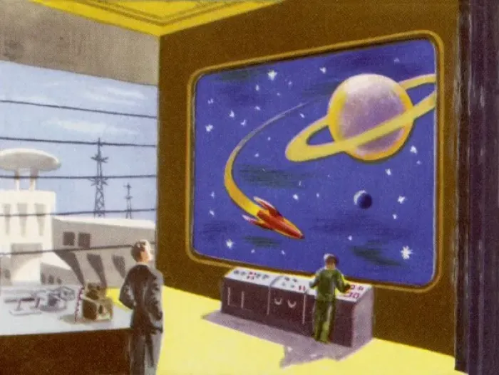 Framed Print : Interplanetary TV Print Framed Print : Interplanetary TV Print