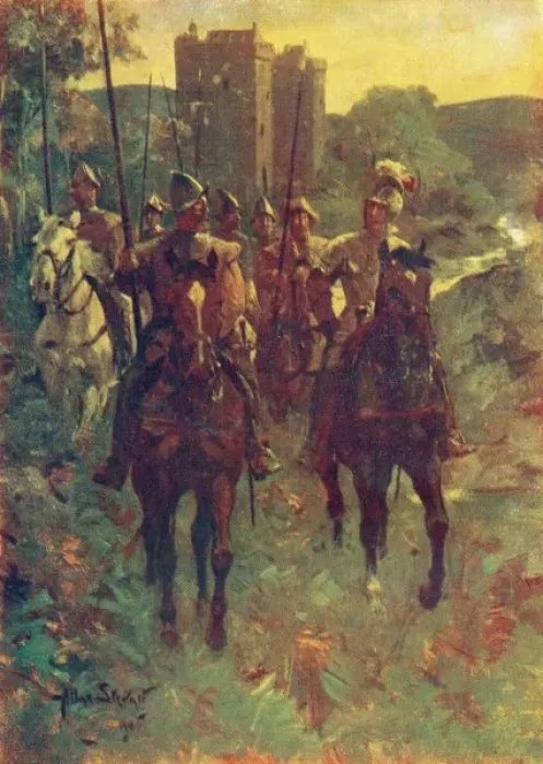 Framed Print : Scottish Border Raiders Print Framed Print : Scottish Border Raiders Print