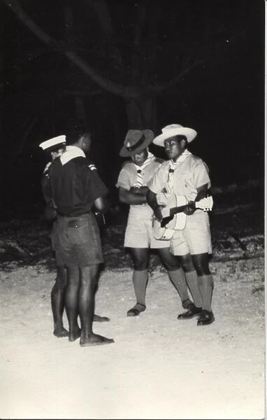Scouts in Banaba (Ocean Island), Pacific