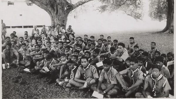 Scouts at camp, Fiji, South Pacific