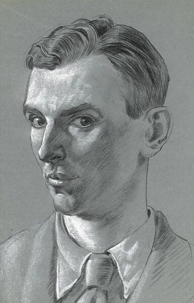 Self portrait of Raymond Sheppard in pastel
