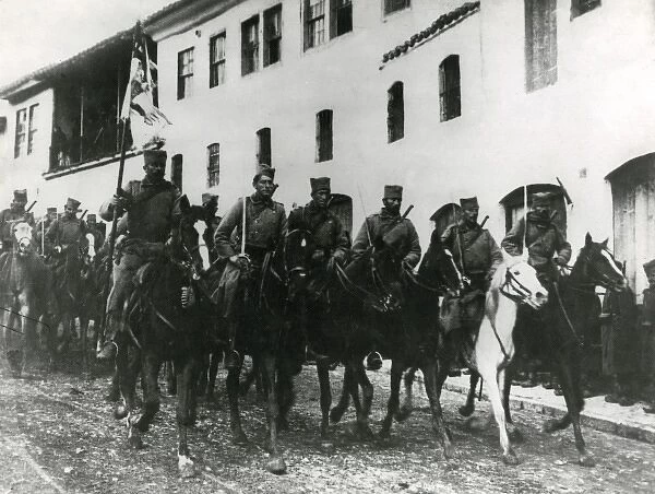 Serbian cavalry, eastern front, WW1
