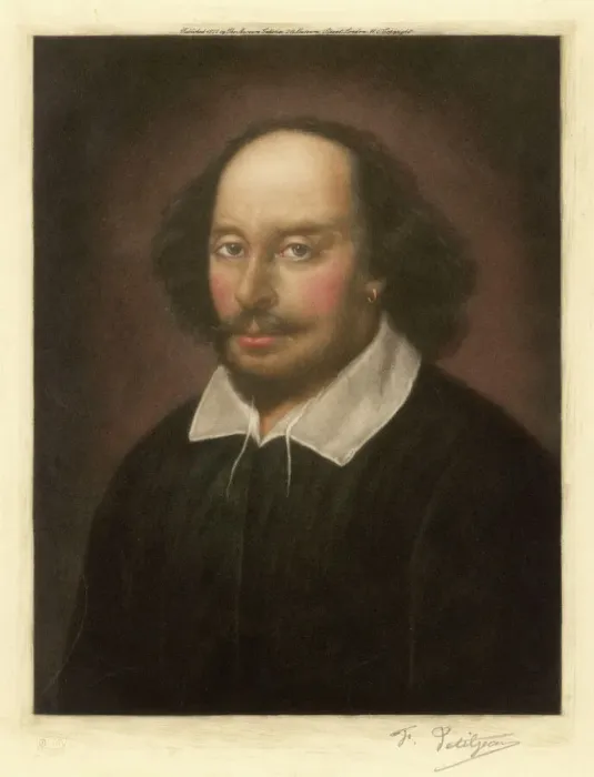 Framed Print : Print of William Shakespeare's portrait Framed Print : Print of William Shakespeare's portrait