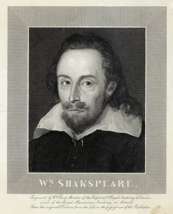 Framed Print : Rectangular Print of William Shakespeare Portrait Framed Print : Rectangular Print of William Shakespeare Portrait