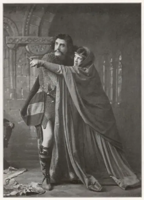 Framed Print : Macbeth Print with Matheson Lang and Hilda Britton Framed Print : Macbeth Print with Matheson Lang and Hilda Britton