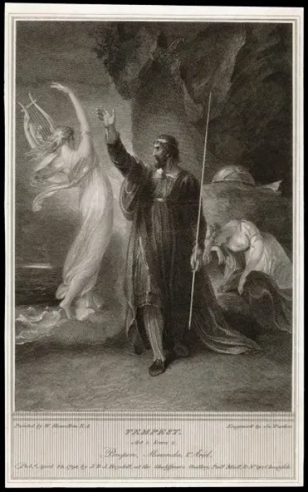 Framed Print : Mary Evans Print of Shakespeare's The Tempest Act I Scene II Framed Print : Mary Evans Print of Shakespeare's The Tempest Act I Scene II