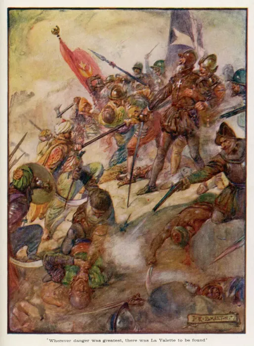 Framed Print : Print of the Siege of Malta 1565 Framed Print : Print of the Siege of Malta 1565