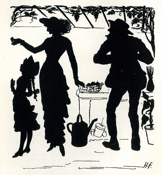 Silhouette, Offering a Peach in the Hothouse