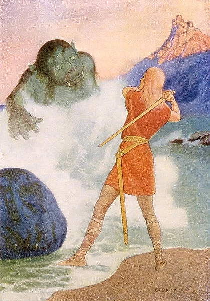 Silverwhite and a sea troll