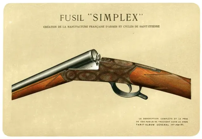 Framed Print : Simplex Gun Print Framed Print : Simplex Gun Print