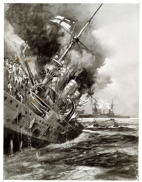 Sinking of the German battleship Scharnhorst, WW1