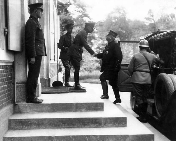 Sir Douglas Haig meeting General Joffre, Montreuil