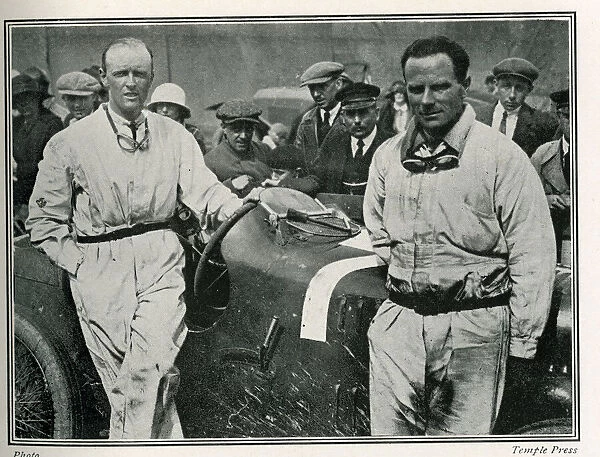 Sir Henry Segrave and his mechanic Paul Dutoit