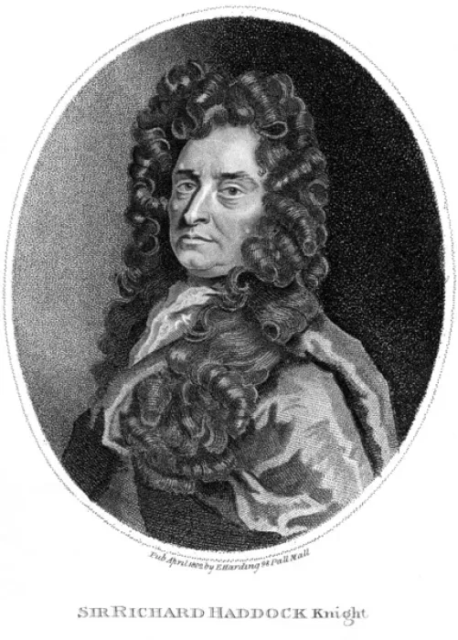 Framed Print : Sir Richard Haddock British Naval Commander Print 1629-1715
