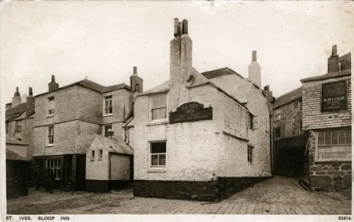 Framed Print : 1927 Print of The Sloop Inn, St Ives, Cornwall Framed Print : 1927 Print of The Sloop Inn, St Ives, Cornwall