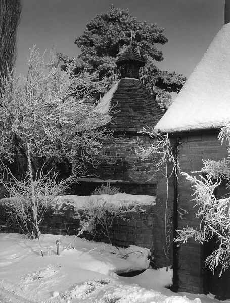 Snow-Covered Dovecote