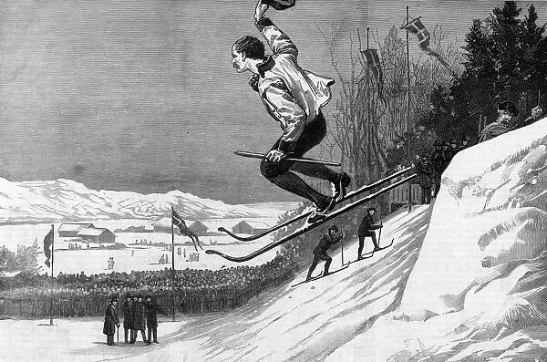 SNOW-SHOE JUMPING 1883