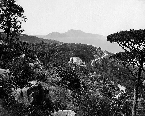 Sorrento, looking towards Capri, Italy