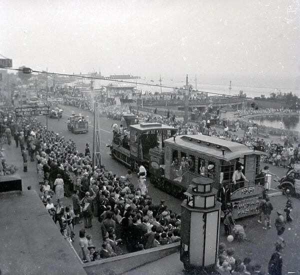 Southend Carnival parade, along the sea-front