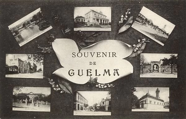 Souvenir postcard of Guelma, NE Algeria