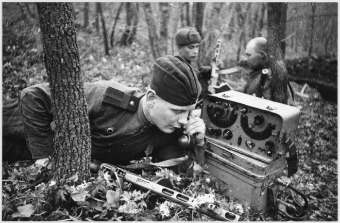 Framed Print : Soviet Radio Operator Print