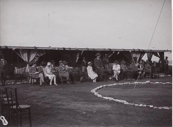 Spectators at a scouting event, Ghana, West Africa