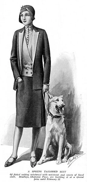 Spring tailored suit from Bradleys, 1930