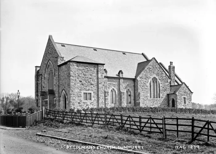 Framed Print : Early 20th Century Print of St. Colmans Church, Dunmurry