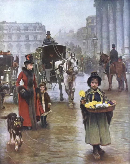 Framed Print : 1927 Print of St Martin in the Fields by William Logsdail Framed Print : 1927 Print of St Martin in the Fields by William Logsdail