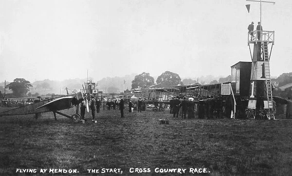 The Start of the Cross-Country Race at Hendon Aerial Derby