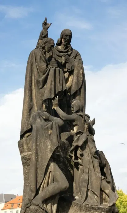 Framed Print : Statue of St. Cyril and St. Methodius Print, Charles Bridge, Prague Framed Print : Statue of St. Cyril and St. Methodius Print, Charles Bridge, Prague