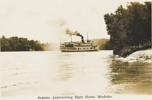 Steamer on Muskoka Lakes, Ontario, Canada