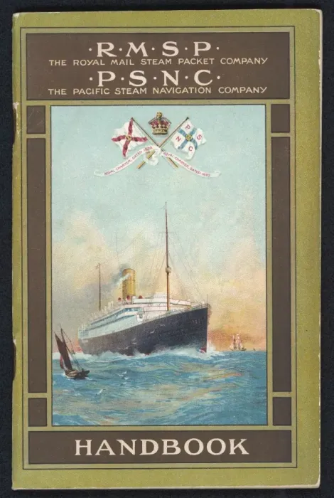 Framed Print : Steamship Brochure Print Framed Print : Steamship Brochure Print