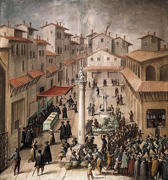 STRADANO, Giovanni (1523-1605). Mercato Vecchio