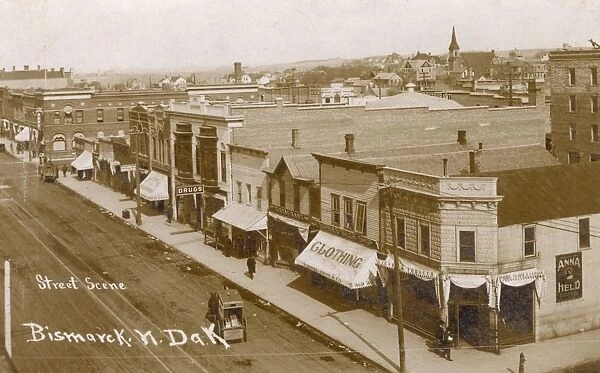 Street scene in Bismarck, North Dakota, USA