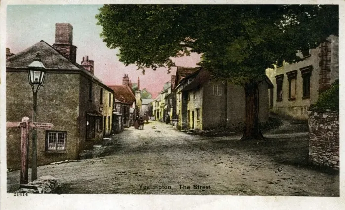 Framed Print : The Street, Yealmpton, Devon Print 1900s Framed Print : The Street, Yealmpton, Devon Print 1900s