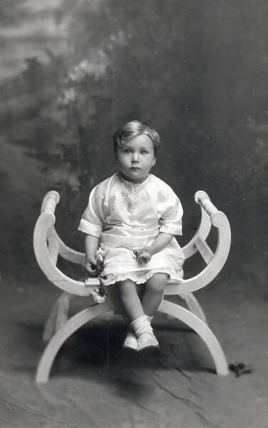 Studio Photograph of Ivor, aged 2, of Llangollen, Wales. Date: 1913