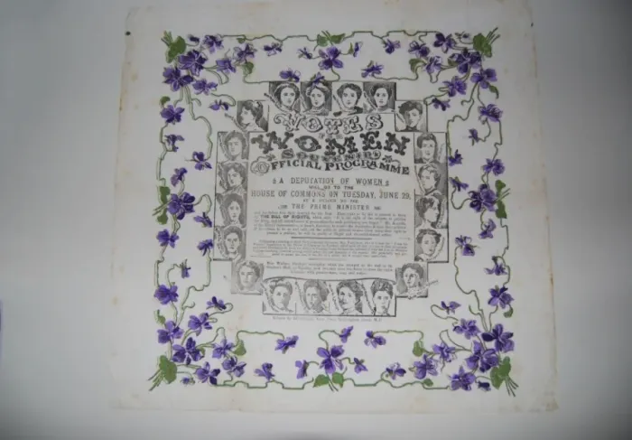 Framed Print : Suffragette Deputation Programme Print 1909 Framed Print : Suffragette Deputation Programme Print 1909