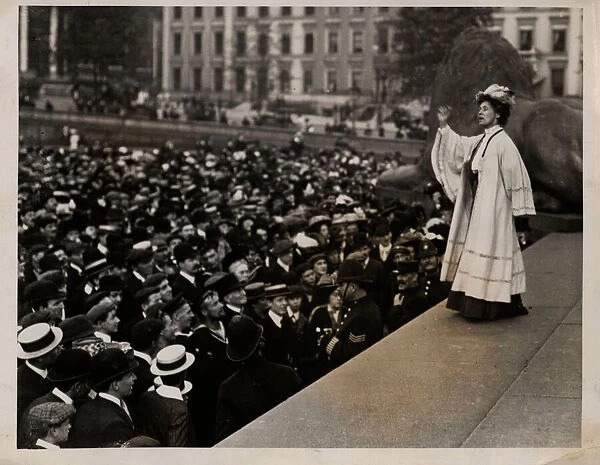 Suffragette Emmeline Pankhurst Trafalgar Square