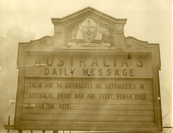 Suffragette movement: Australias message