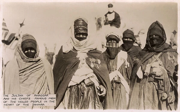 Sultan of Tuareg Veiled people of Hoggar Mountains, Algeria