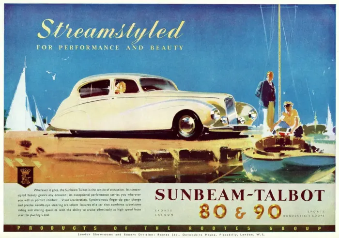 Framed Print : Sunbeam Talbot 80 and 90 Print Framed Print : Sunbeam Talbot 80 and 90 Print