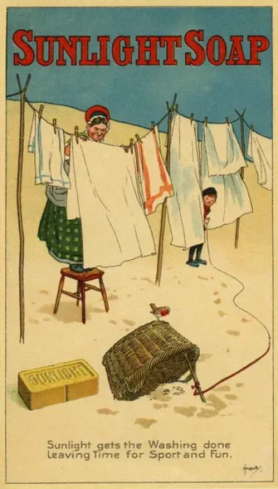 Framed Print : Circa 1905 Sunlight Soap Advertisement Print Framed Print : Circa 1905 Sunlight Soap Advertisement Print