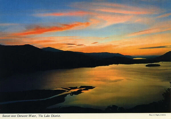 Sunset over Derwent Water, The Lake District