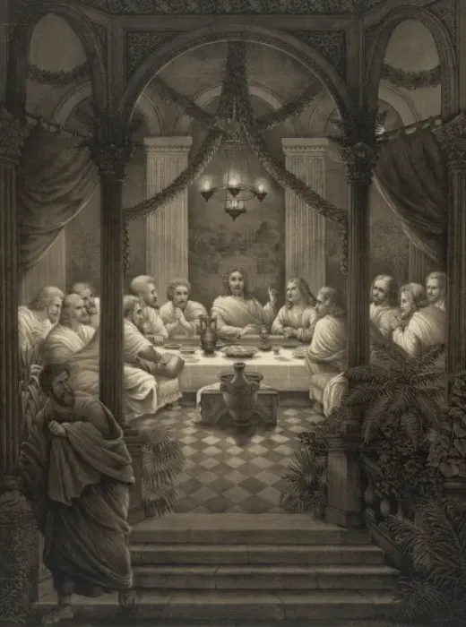 Framed Print : Print of Christ's Last Supper Framed Print : Print of Christ's Last Supper