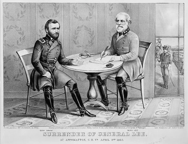 Surrender of General Lee - at Appomattox, C. H. Va. April 9th