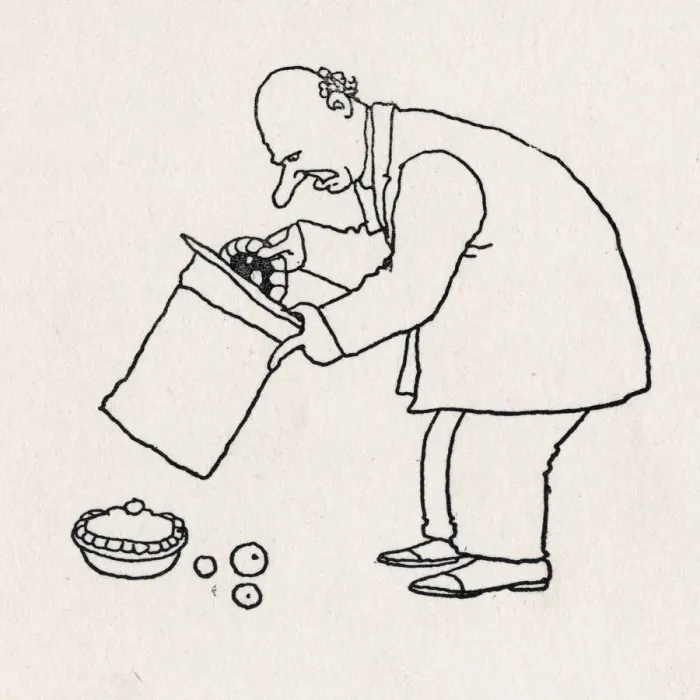 Framed Print : A man removes a pie from his top hat. Print Framed Print : A man removes a pie from his top hat. Print